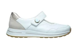 Bandschoenen<Ara - Wijdte H - 24814 04 - Wit - Uitneembaar voetbed