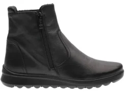 Korte Halfhoge Laarzen<Ara - Wijdte H - Toronto - 40413 01 - Zwart - Uitneembaar voetbed