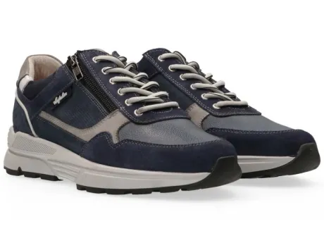 Veterschoenen<Australian - Wijdte H - Connery 15.1646 s02 - Blauw - Uitneembaar voetbed
