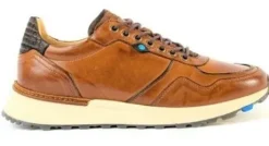 Veterschoenen<Barracuda Barli - Wijdte H - 62201 - Cognac - Uitneembaar voetbed
