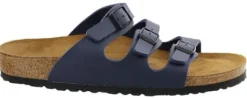 Slippers<Birkenstock - Florida - Blauw - Soft voetbed normaal (open voet).