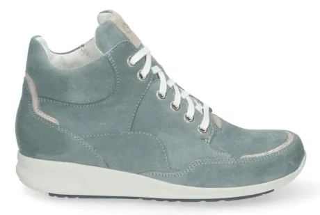 Boots<Durea - Go - Wijdte E - 9735 - Mint Groen - Uitneembaar Voetbed