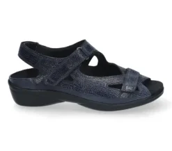 Sandalen<Durea - Wijdte E - 7258 0855 - Blauw - uitneembaar voetbed