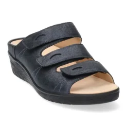 Slippers<Durea - Wijdte E - 7369 8165 - Blauw - Uitneembaar voetbed