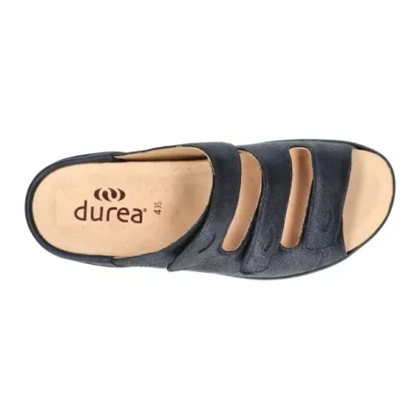 Slippers<Durea - Wijdte E - 7369 8165 - Blauw - Uitneembaar voetbed
