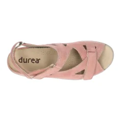 Sandalen<Durea - Wijdte E - 7376 202 - Roze - Uitneembaar voetbed