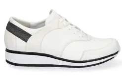 Veterschoenen<Durea - Wijdte E - 6225 9629 - Wit - Uitneembaar voetbed