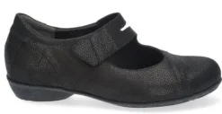 Bandschoenen<Durea - Wijdte E - 5737 0535 - Zwart - Uitneembaar voetbed