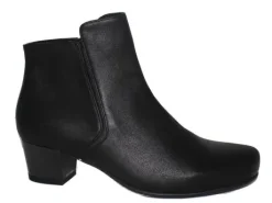 Korte Halfhoge Laarzen<Durea - Wijdte E - 9716 5027 - Zwart - Uitneembaar voetbed