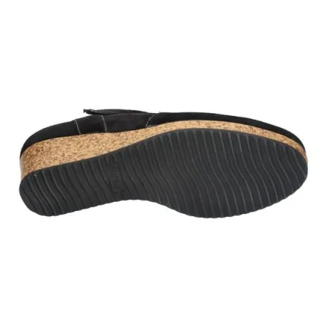 Bandschoenen<Durea - Wijdte E - 5752 7448 - Zwart - Uitneembaar voetbed