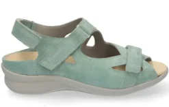 Sandalen<Durea - Wijdte E - 7376 - Mintgroen - Uitneembaar Voetbed