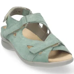 Sandalen<Durea - Wijdte E - 7376 - Mintgroen - Uitneembaar Voetbed