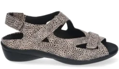 Sandalen<Durea - Wijdte E - 7258 - Taupe - Uitneembaar voetbed