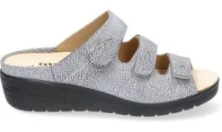 Slippers<Durea - Wijdte G - 7369 193 - Beige - Uitneembaar voetbed