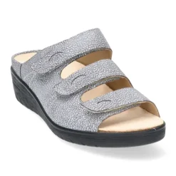 Slippers<Durea - Wijdte G - 7369 193 - Beige - Uitneembaar voetbed