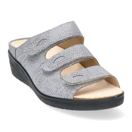 Slippers<Durea - Wijdte G - 7369 193 - Beige - Uitneembaar voetbed