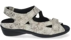 Sandalen<Durea - Wijdte G - 7258 188 - Beige Goud - Uitneembaar voetbed