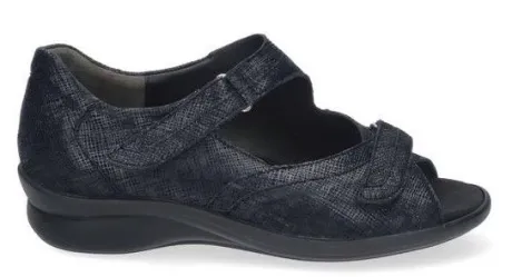 Sandalen<Durea - Wijdte G - 7395 9528 - Blauw - Uitneembaar voetbed