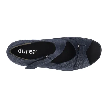 Sandalen<Durea - Wijdte G - 7395 9528 - Blauw - Uitneembaar voetbed