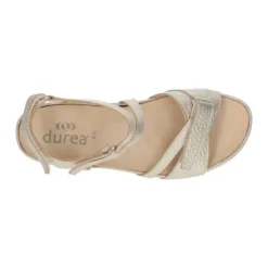Sandalen<Durea - Wijdte G - 7421 1024 - Goud - Uitneembaar voetbed
