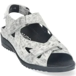 Sandalen<Durea - Wijdte G - 7419 1475 - Grijs - uitneembaar voetbed