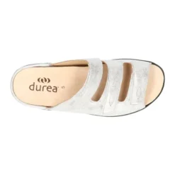 Slippers<Durea - Wijdte G - 7369 6683 - Licht grijs - Uitneembaar voetbed