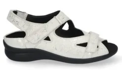 Sandalen<Durea - Wijdte G - 7376 190 - Wit - Uitneembaar voetbed