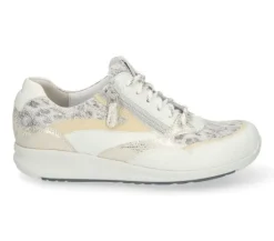 Veterschoenen<Durea - Wijdte G - 6306 1580 - Wit - Uitneembaar voetbed