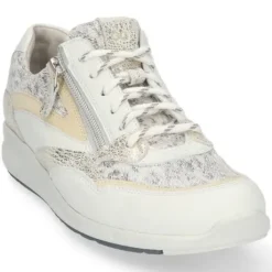 Veterschoenen<Durea - Wijdte G - 6306 1580 - Wit - Uitneembaar voetbed