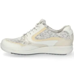 Veterschoenen<Durea - Wijdte G - 6306 1580 - Wit - Uitneembaar voetbed