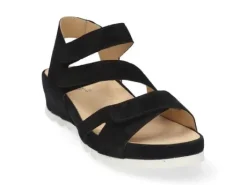 Sandalen<Durea - Wijdte G - 7405 7448 - Zwart - Uitneembaar voetbed