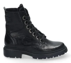 Boots<Durea - Wijdte G - 9809 754 - Zwart - Uitneembaar voetbed