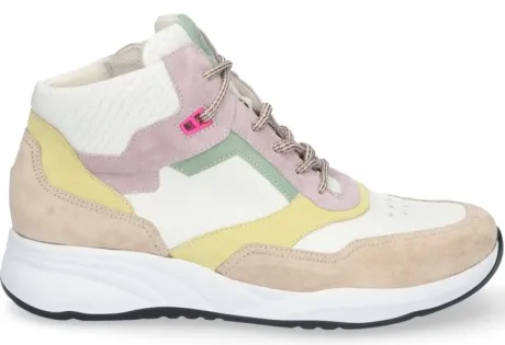 Boots<Durea - Wijdte G - 9778 - Beige - Uitneembaar Voetbed