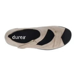 Sandalen<Durea - Wijdte G - 7395 - Taupe - Uitneembaar Voetbed