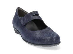 Bandschoenen<Durea - Wijdte H - 5737 9528 - Blauw - Uitneembaar voetbed
