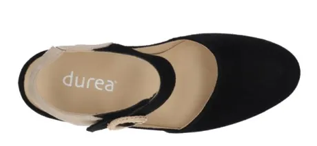 Sandalen<Durea - Wijdte H - 5919 1007 - Zwart - Uitneembaar voetbed