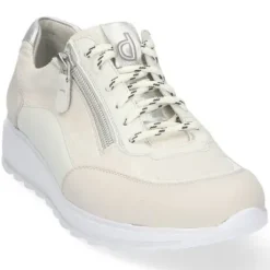 Veterschoenen<Durea - Wijdte H - 6263 1491 - Beige - Uitneembaar voetbed