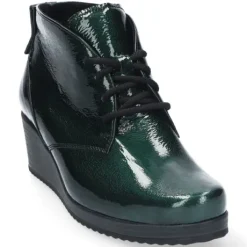 Boots<Durea - Wijdte H - 9803 1245 - Groen - Uitneembaar voetbed