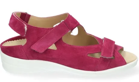 Sandalen<Durea - Wijdte H - 7419 - Roze -Uitneembaar Voetbed