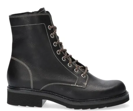 Boots<Durea - Wijdte H - 9727 8628 - Zwart - Uitneembaar voetbed