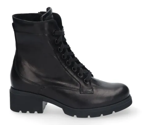 Boots<Durea - Wijdte H - 9785 0490 - Zwart - Uitneembaar voetbed