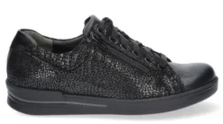 Veterschoenen<Durea - Wijdte H - 6253 9842 - Zwart - Uitneembaar voetbed