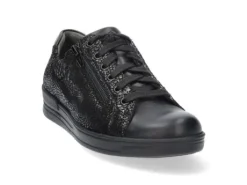 Veterschoenen<Durea - Wijdte H - 6253 9842 - Zwart - Uitneembaar voetbed