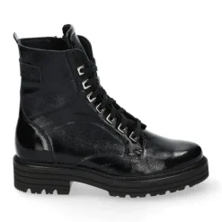 Boots<Durea - Wijdte H - Zwartlak - 9758 4086 - Uitneembaar voetbed