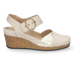 Sandalen<Durea - Wijdte K - 5920 1547 - Beige - Uitneembaar voetbed