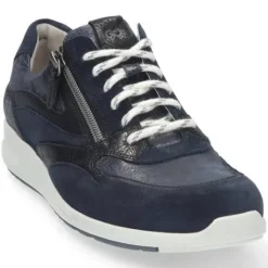 Veterschoenen<Durea - Wijdte K - 6306 1581 - Blauw - Uitneembaar voetbed