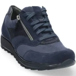 Veterschoenen<Durea - Wijdte K - 6279 1139 - Blauw - Uitneembaar voetbed
