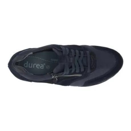 Veterschoenen<Durea - Wijdte K - 6279 1139 - Blauw - Uitneembaar voetbed