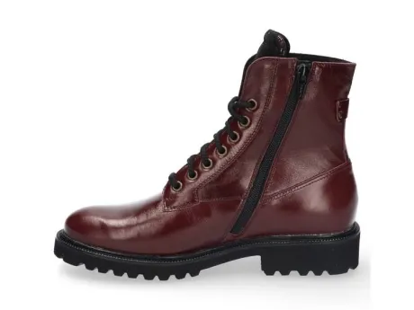 Boots<Durea - Wijdte K - 9769 0736 - Donker Rood - Uitneembaar voetbed