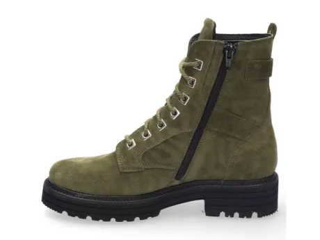 Boots<Durea - Wijdte K - 9758 0542 - Groen - Uitneembaar voetbed
